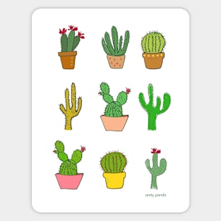 Colorful cactus Sticker